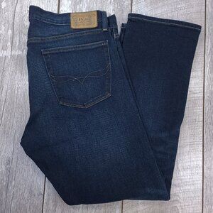 Polo Ralph Lauren Jeans Mens 36x30 Blue Varick Slim Straight Mid Rise Dark Denim